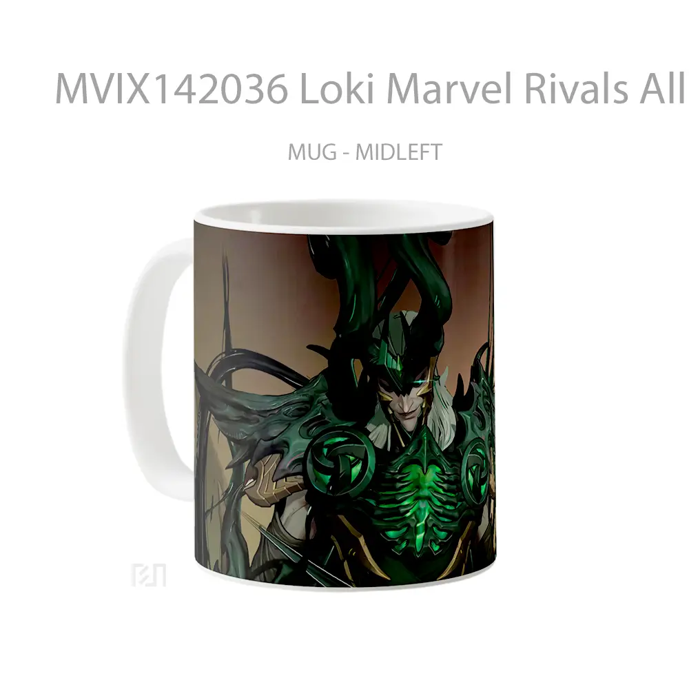 Mug Loki Marvel Rivals All Butcher Ski Gelas Superhero - All-side / Desain