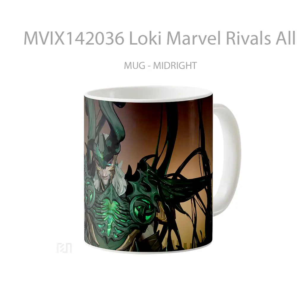 Mug Loki Marvel Rivals All Butcher Ski Gelas Superhero - All-side / Desain