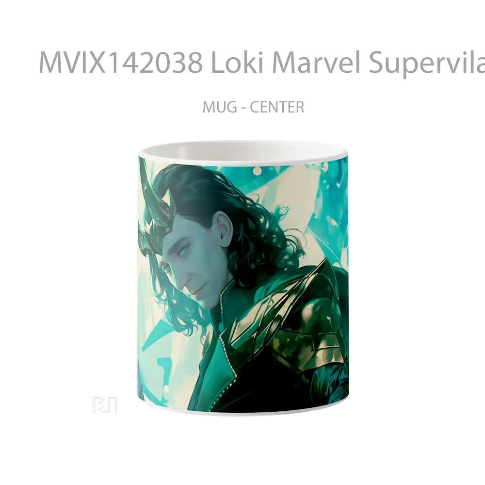 Mug Loki Marvel Supervilai Gelas Superhero