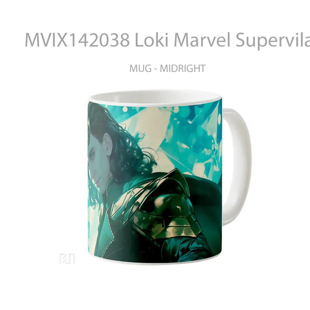 Mug Loki Marvel Supervilai Gelas Superhero - All-side / Desain