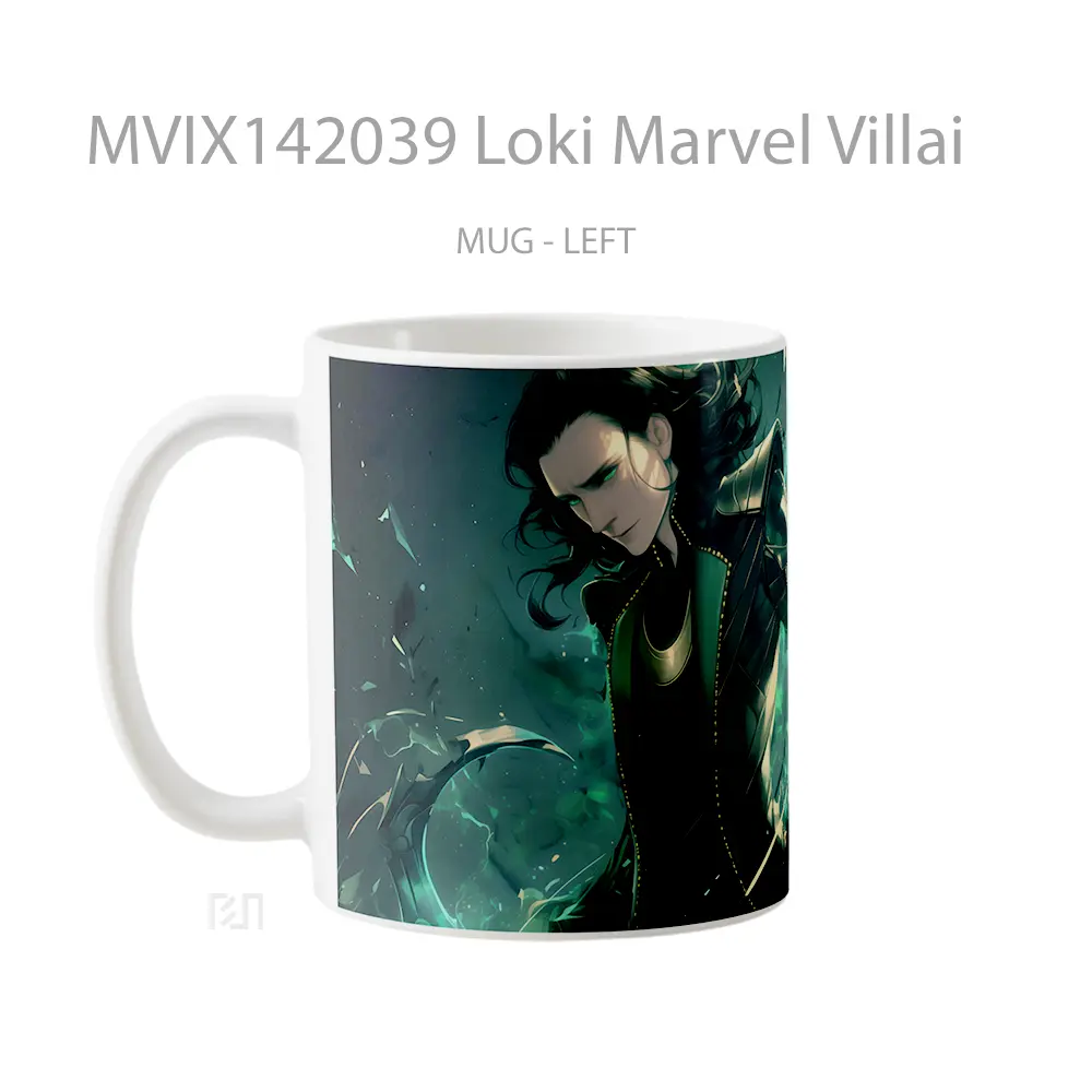 Mug Loki Marvel Villai Gelas Superhero - All-side / Desain