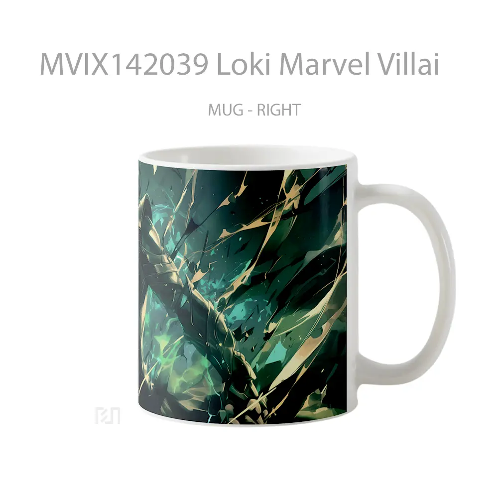Mug Loki Marvel Villai Gelas Superhero - All-side / Desain