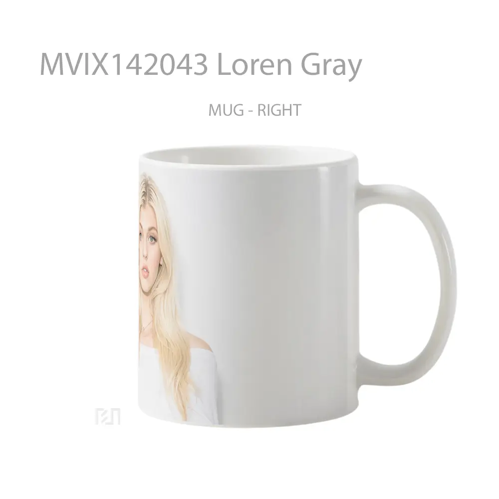 Mug Loren Gray Gelas Keramik Unik - All-side / Desain
