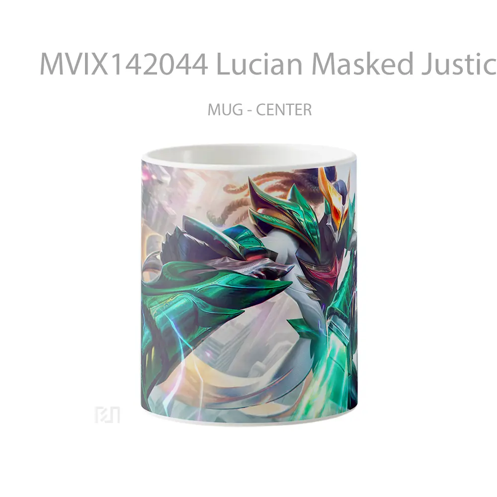 Mug Lucian Masked Justice Skin Lol Splash Art Cangkir Gamer