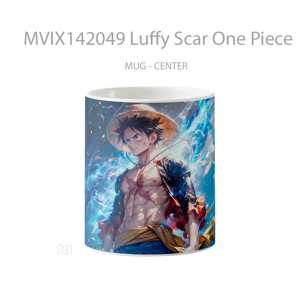 Mug Luffy Scar One Piece Cangkir Anime