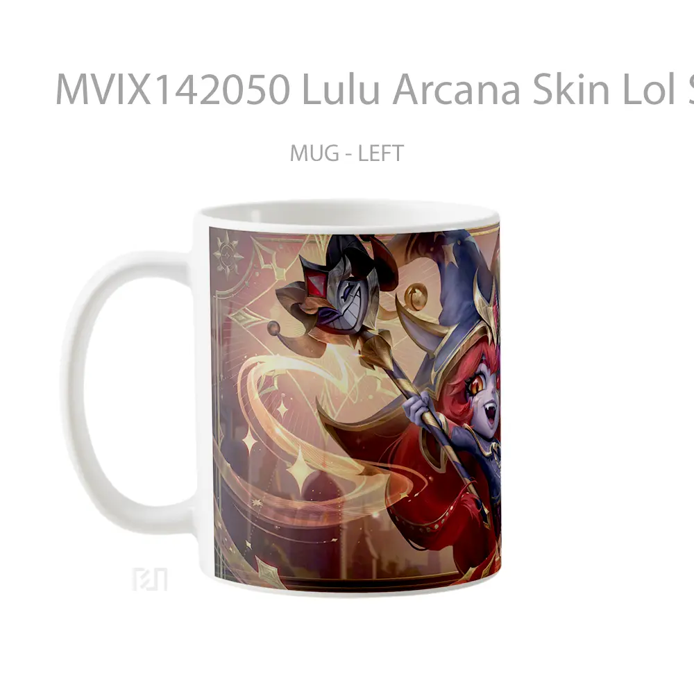 Mug Lulu Arcana Skin Lol Splash Art Cangkir Gamer - All-side / Desain