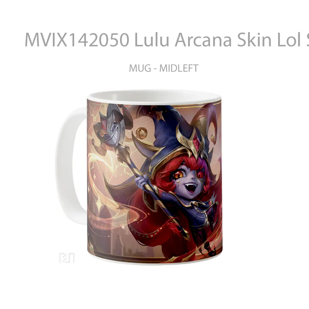 Mug Lulu Arcana Skin Lol Splash Art Cangkir Gamer - All-side / Desain