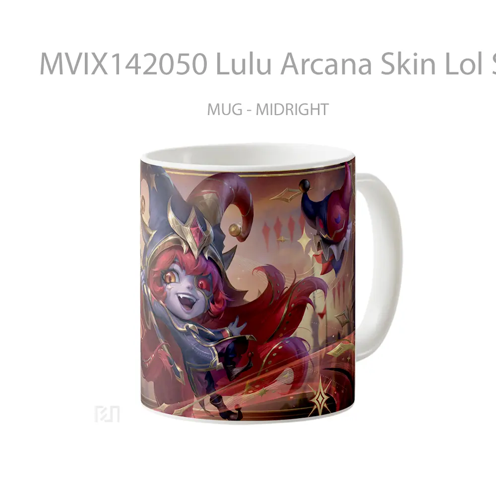 Mug Lulu Arcana Skin Lol Splash Art Cangkir Gamer - All-side / Desain