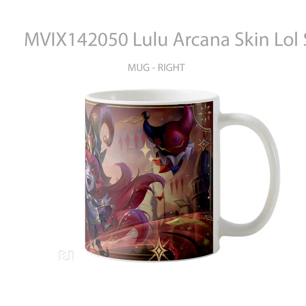 Mug Lulu Arcana Skin Lol Splash Art Cangkir Gamer - All-side / Desain