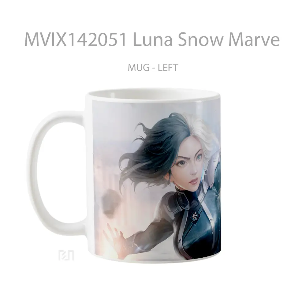 Mug Luna Snow Marve Gelas Keramik Unik - All-side / Desain