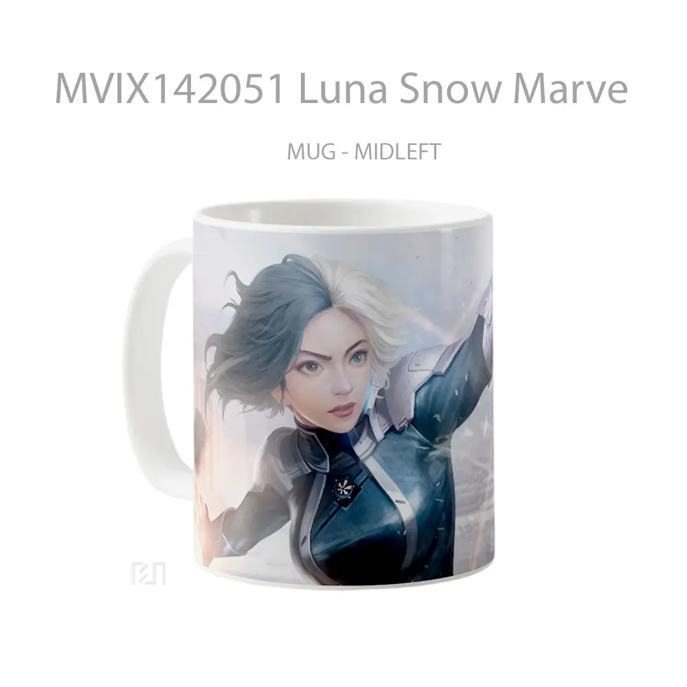 Mug Luna Snow Marve Gelas Keramik Unik - All-side / Desain