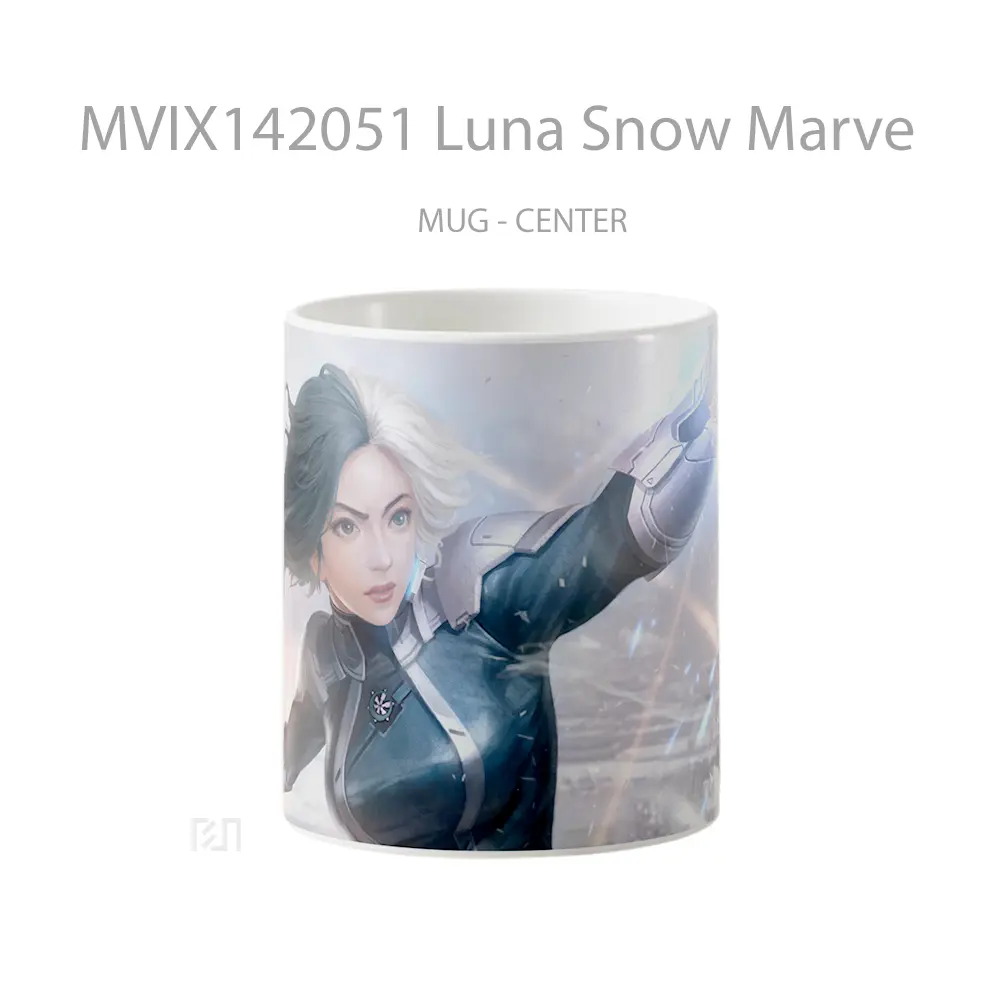 Mug Luna Snow Marve Gelas Keramik Unik
