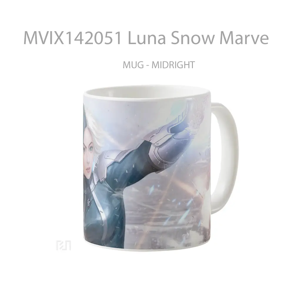 Mug Luna Snow Marve Gelas Keramik Unik - All-side / Desain