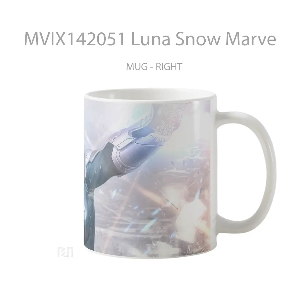 Mug Luna Snow Marve Gelas Keramik Unik - All-side / Desain