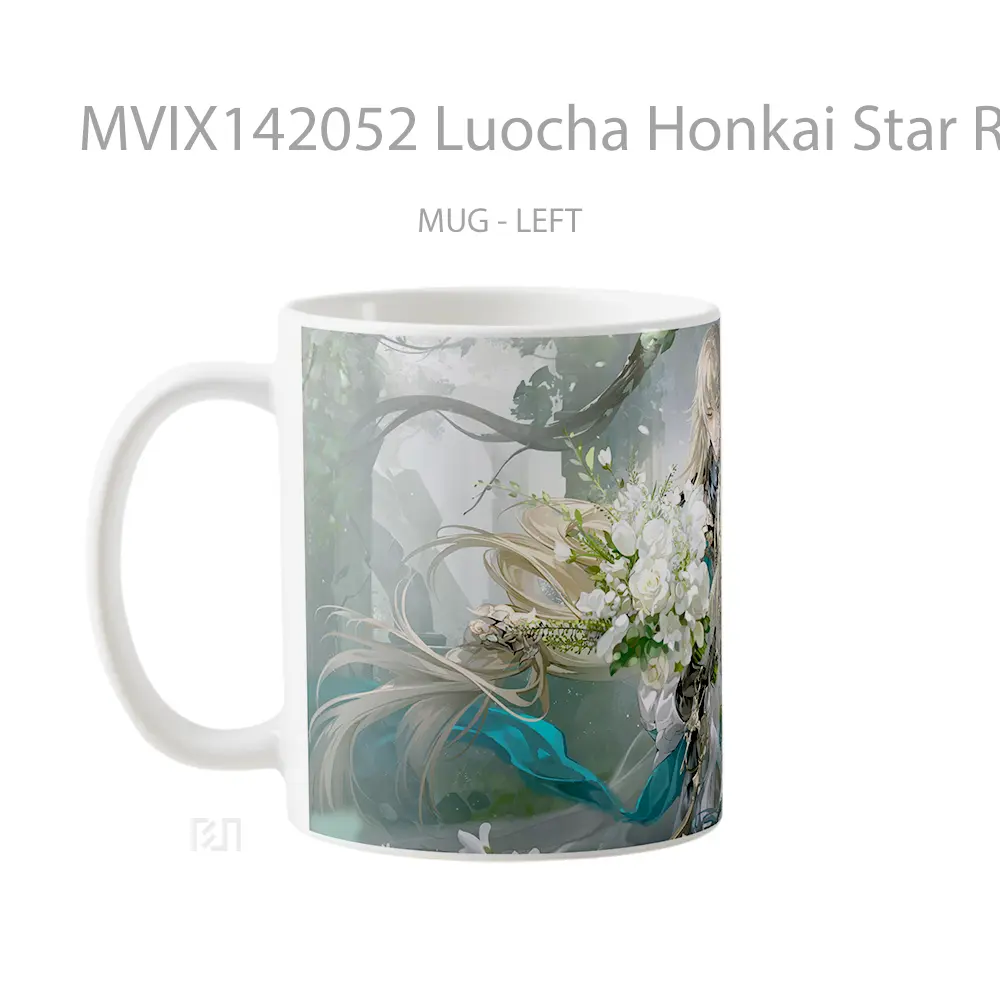 Mug Luocha Honkai Star Rail Gelas Keramik Unik - All-side / Desain