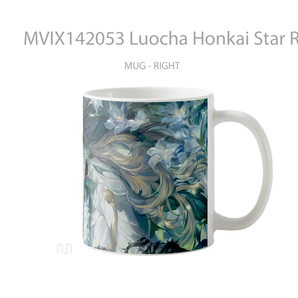 Mug Luocha Honkai Star Rail Gelas Keramik Unik - All-side / Desain