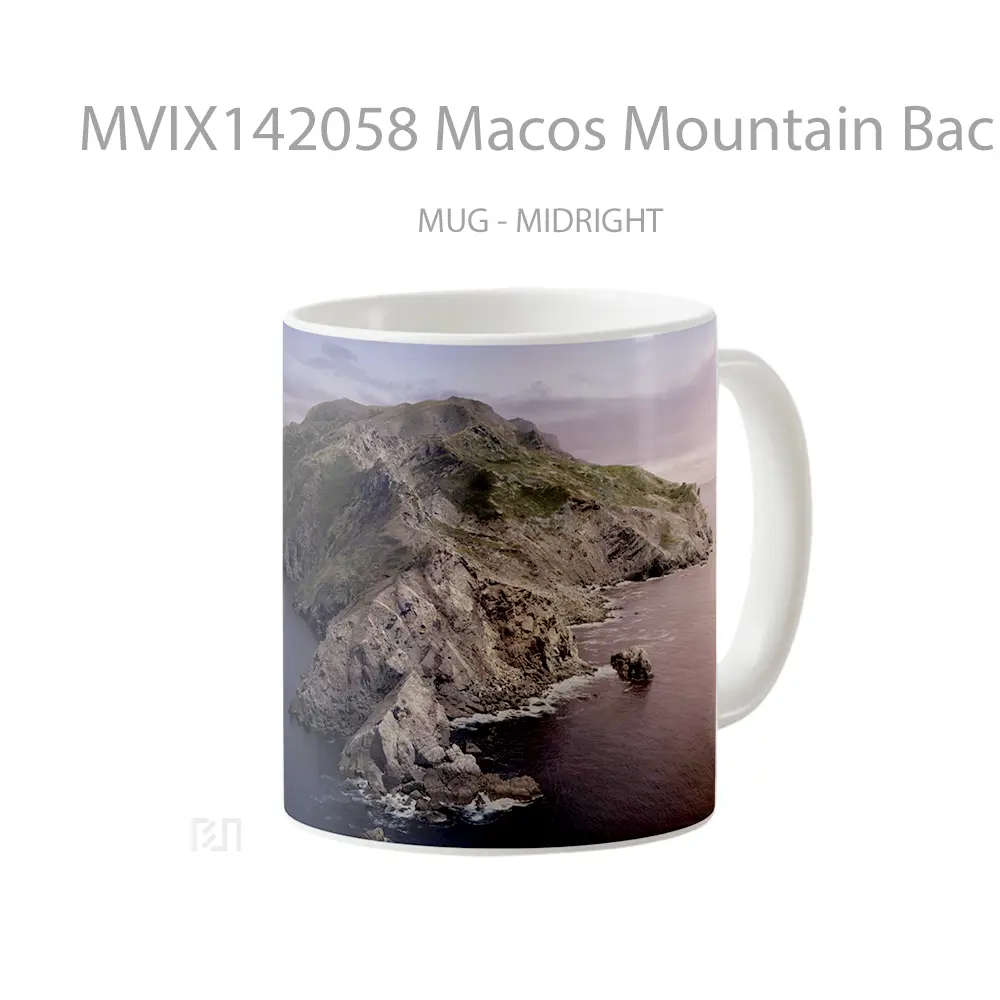 Mug Macos Mountain Background Scenery Gelas Pemandangan Alam - All-side / Desain