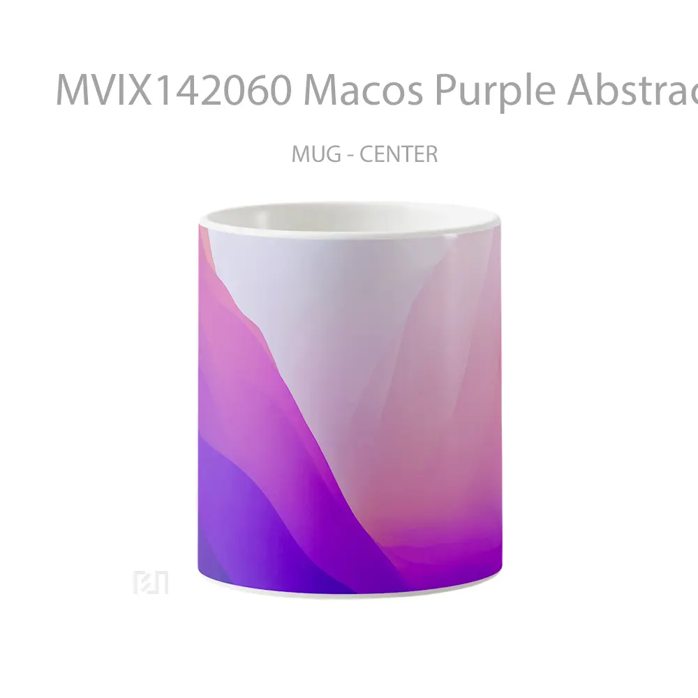 Mug Macos Purple Abstract Backgroun Gelas Keramik Unik