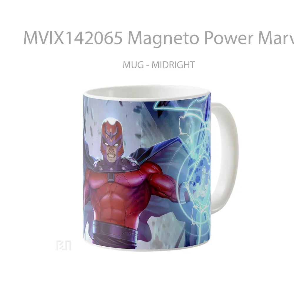 Mug Magneto Power Marve Gelas Keramik Unik - All-side / Desain