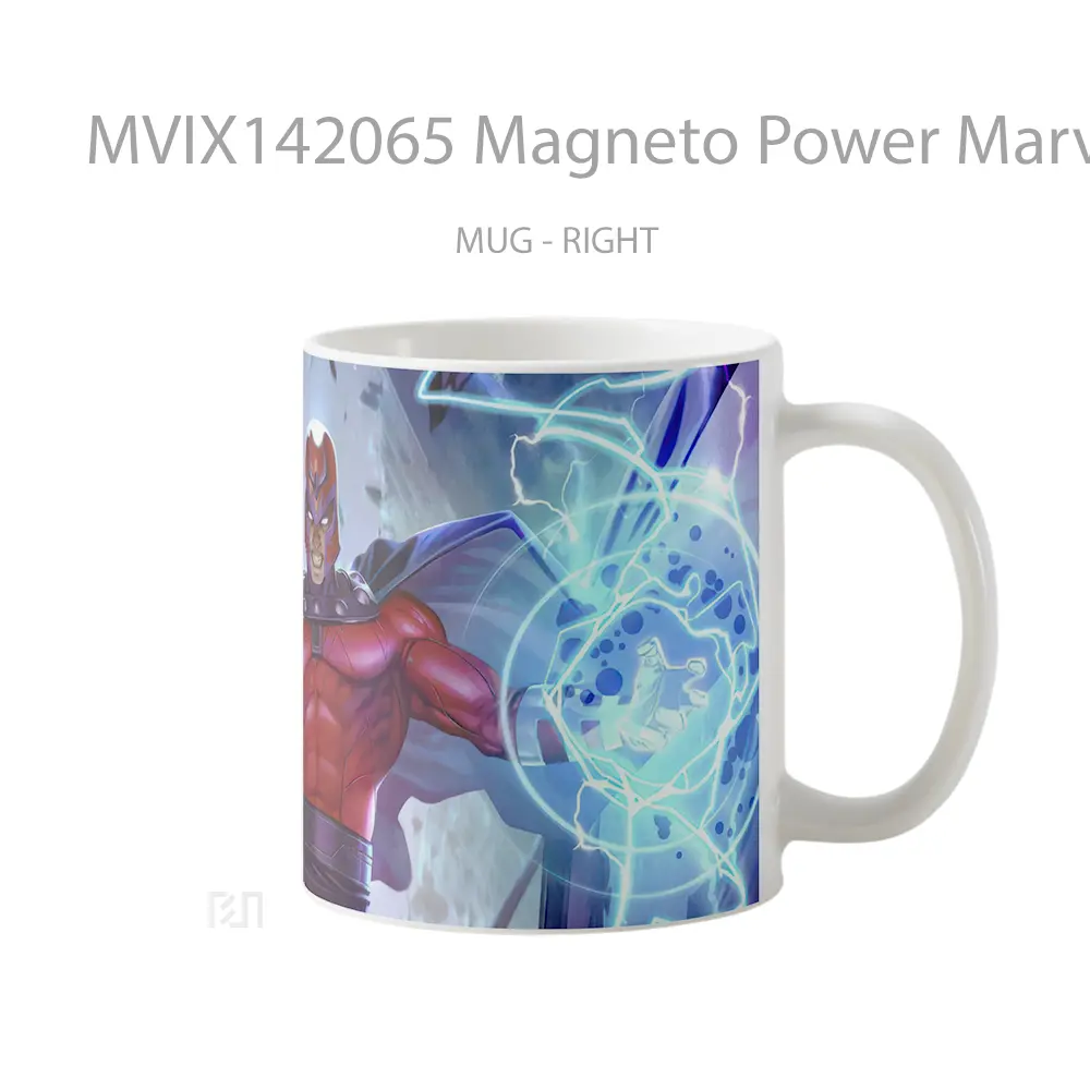 Mug Magneto Power Marve Gelas Keramik Unik - All-side / Desain