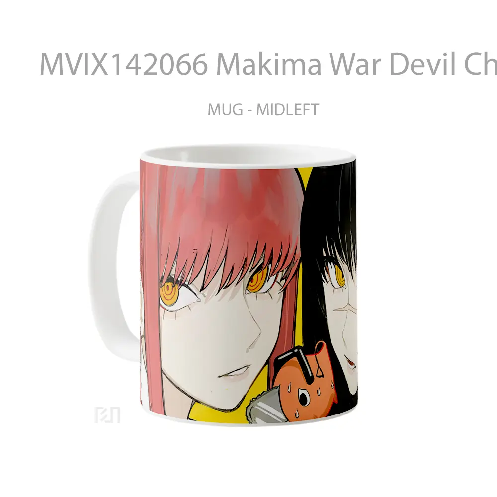Mug Makima War Devil Chainsaw Man Gelas Keramik Unik - All-side / Desain