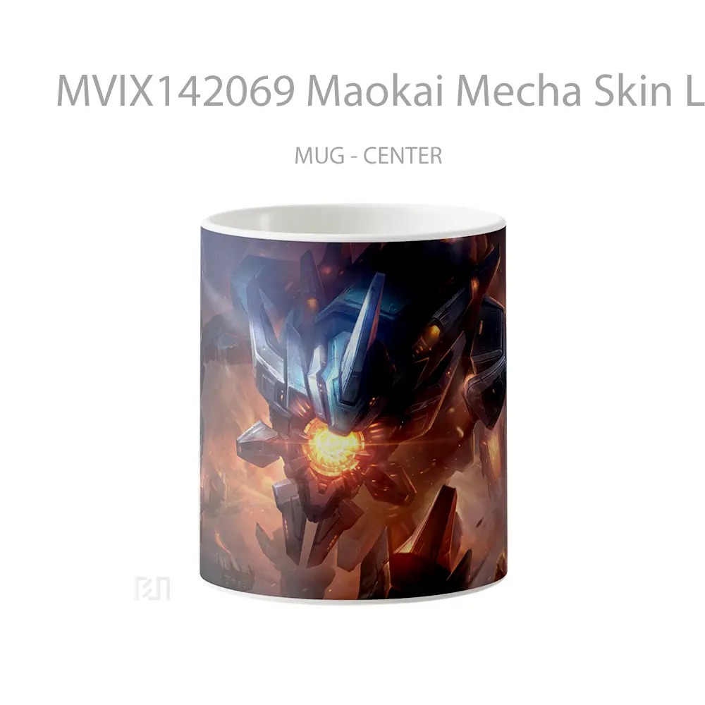 Mug Maokai Mecha Skin Lol Wild Rift Splash Art Cangkir Gamer