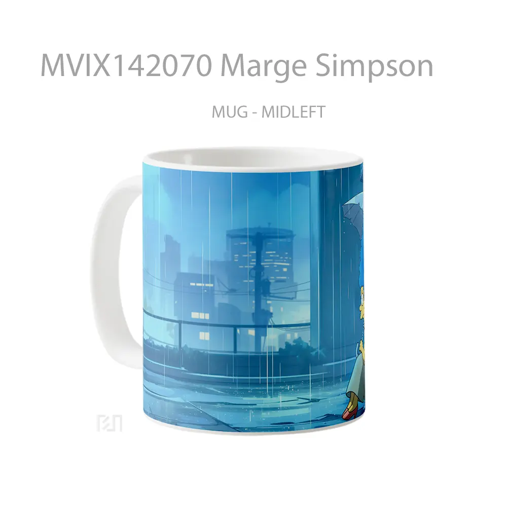 Mug Marge Simpson Gelas Keramik Unik - All-side / Desain