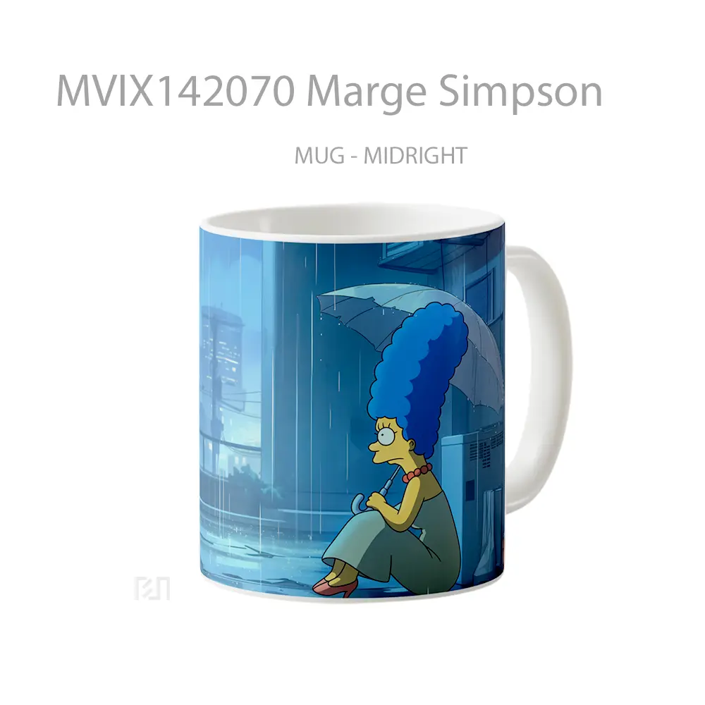 Mug Marge Simpson Gelas Keramik Unik - All-side / Desain