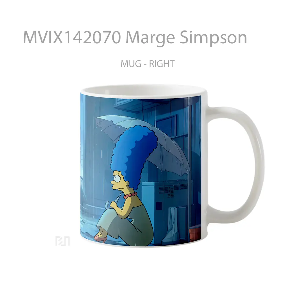 Mug Marge Simpson Gelas Keramik Unik - All-side / Desain