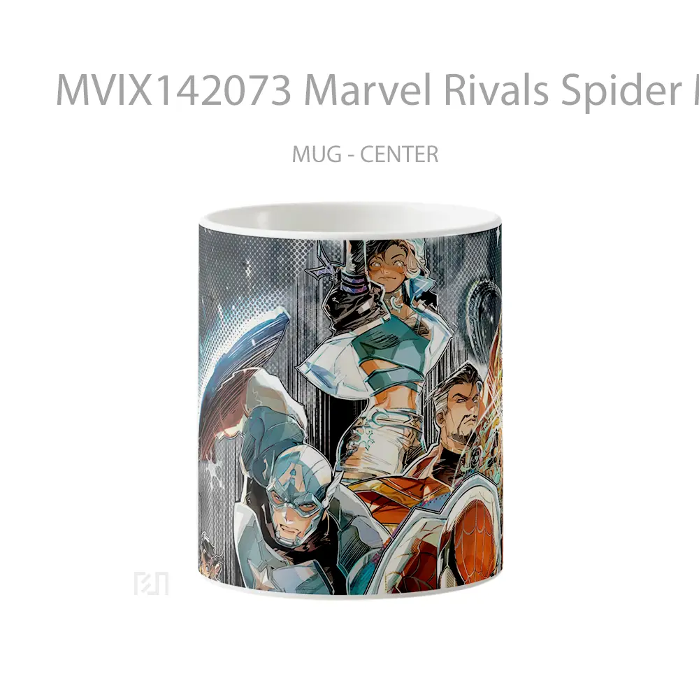 Mug Marvel Rivals Spider Man Captain America Comi Gelas Superhero