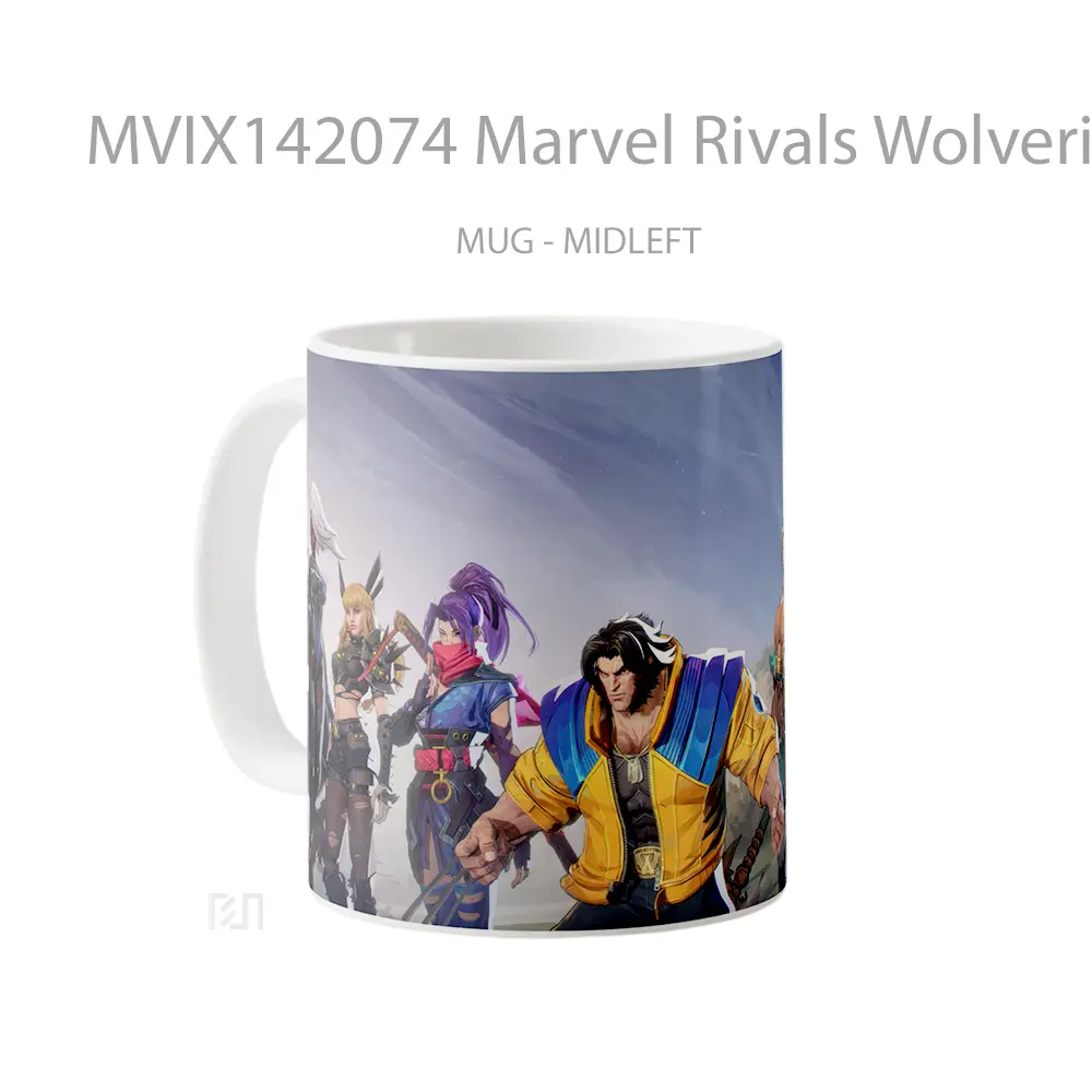 Mug Marvel Rivals Wolverine Character Gelas Superhero - All-side / Desain
