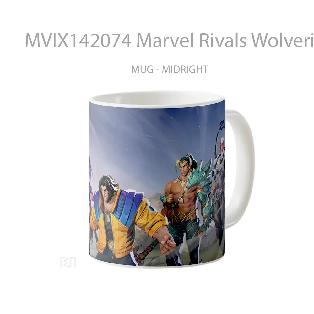 Mug Marvel Rivals Wolverine Character Gelas Superhero - All-side / Desain