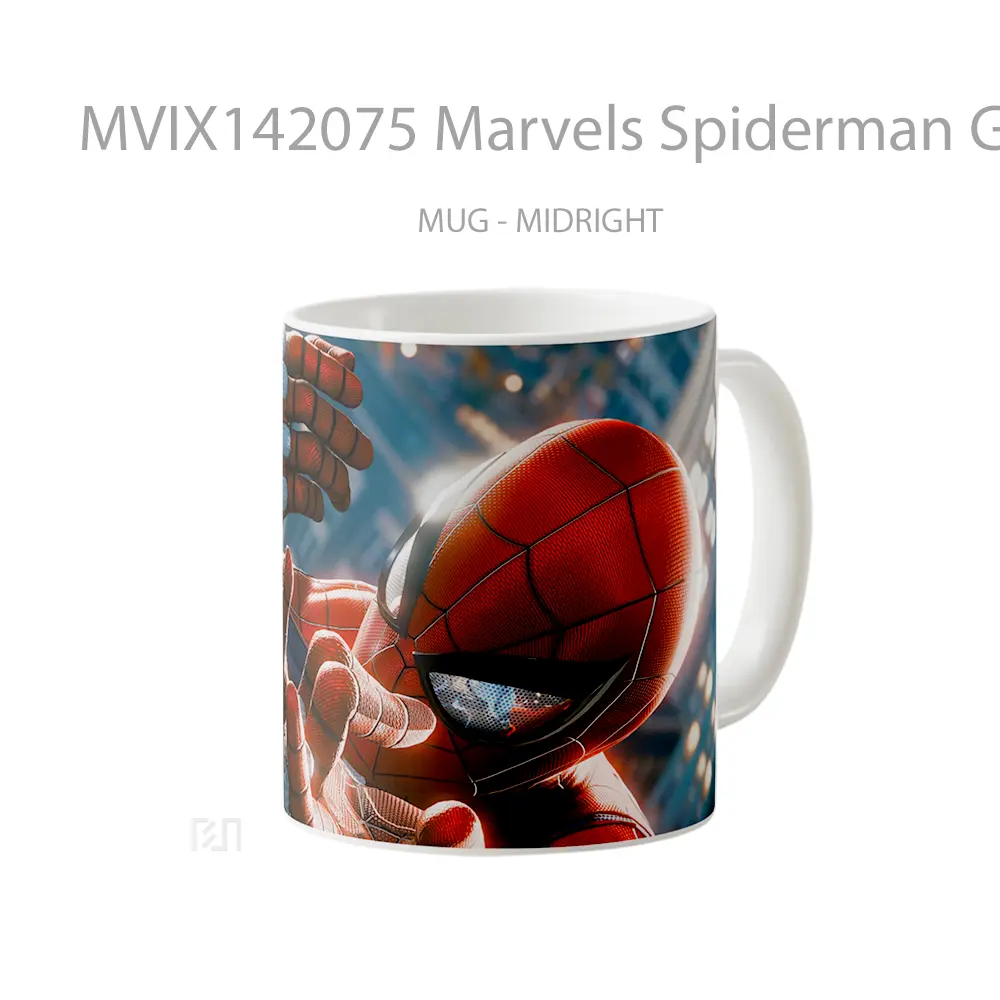 Mug Marvels Spiderman Game Gelas Superhero - All-side / Desain