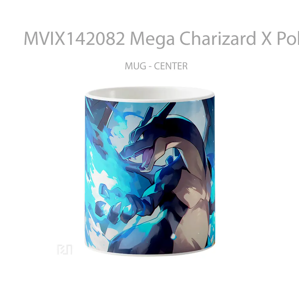 Mug Mega Charizard X Pokemon Gelas Keramik Unik