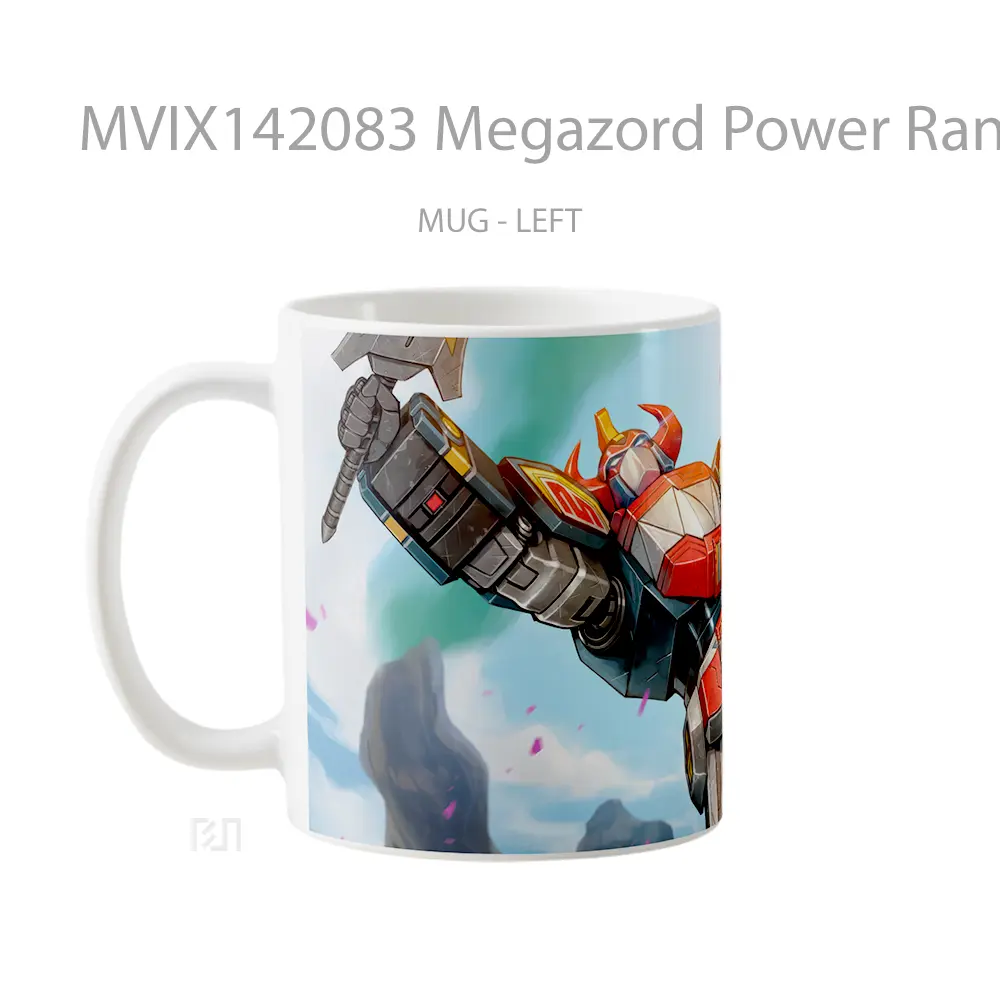 Mug Megazord Power Rangers Fortnite Gelas Keramik Unik - All-side / Desain