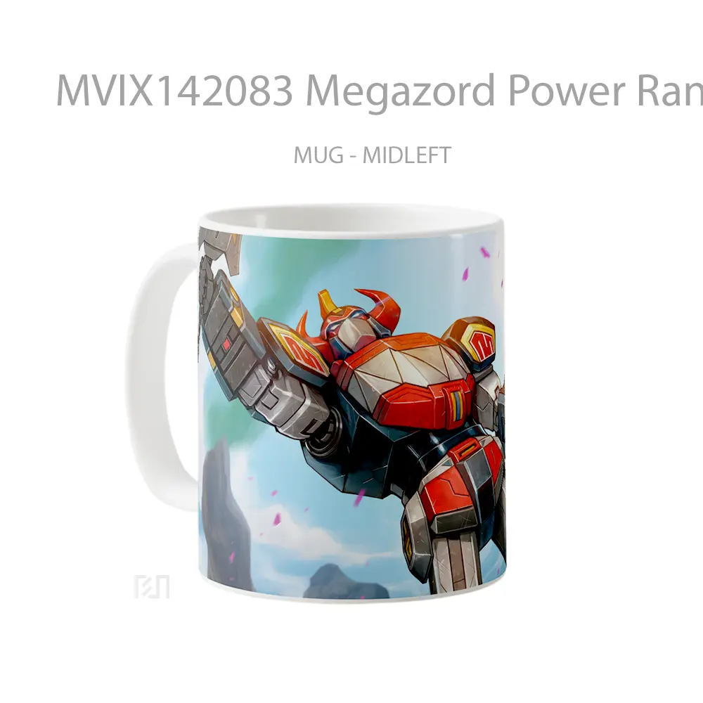 Mug Megazord Power Rangers Fortnite Gelas Keramik Unik - All-side / Desain