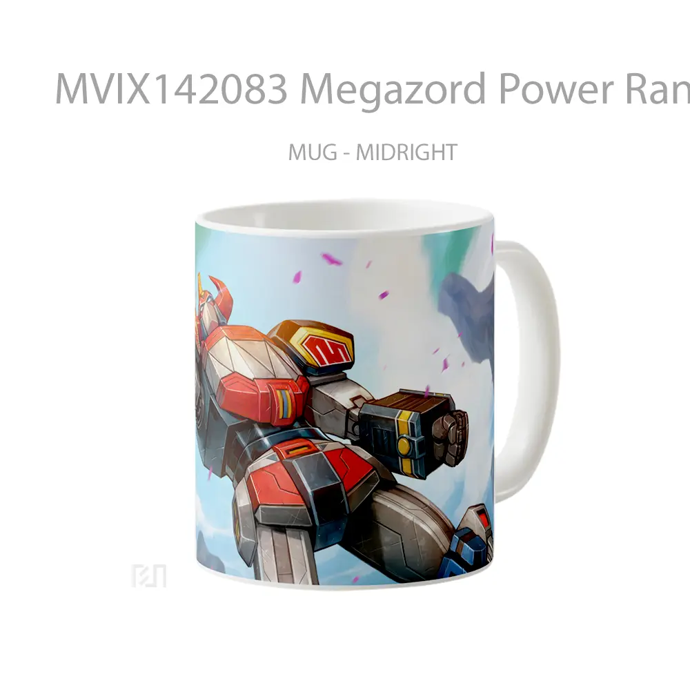 Mug Megazord Power Rangers Fortnite Gelas Keramik Unik - All-side / Desain