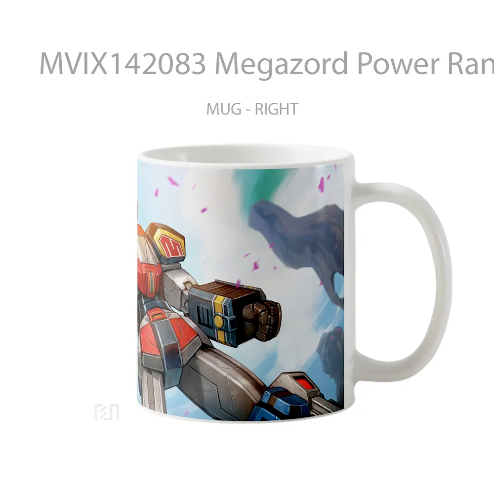 Mug Megazord Power Rangers Fortnite Gelas Keramik Unik - All-side / Desain