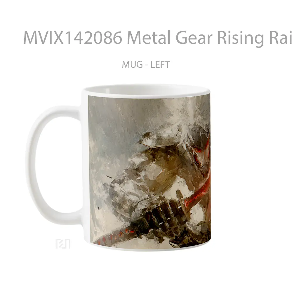 Mug Metal Gear Rising Raiden Swo Gelas Keramik Unik - All-side / Desain