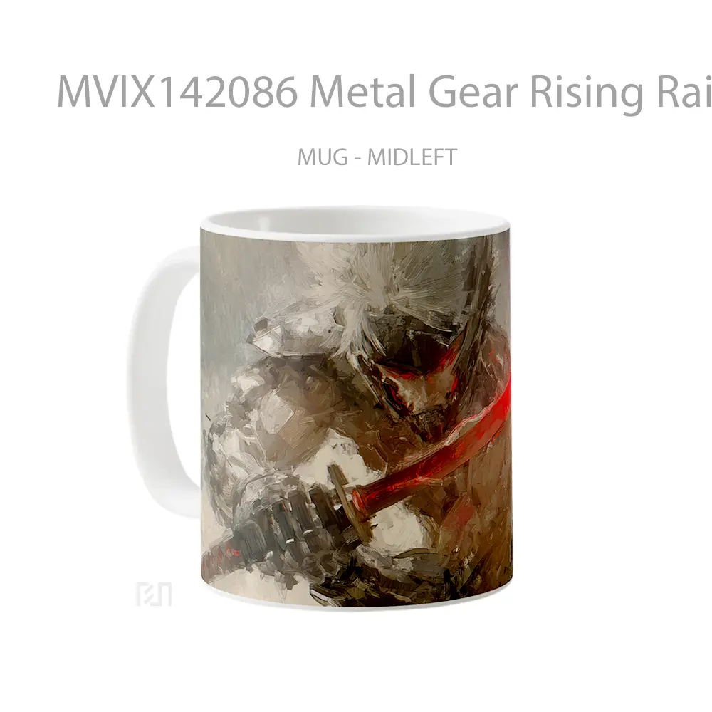 Mug Metal Gear Rising Raiden Swo Gelas Keramik Unik - All-side / Desain