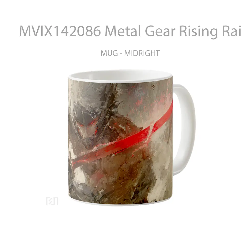 Mug Metal Gear Rising Raiden Swo Gelas Keramik Unik - All-side / Desain