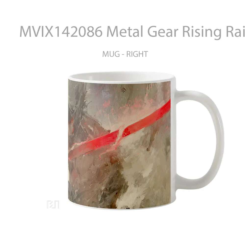 Mug Metal Gear Rising Raiden Swo Gelas Keramik Unik - All-side / Desain
