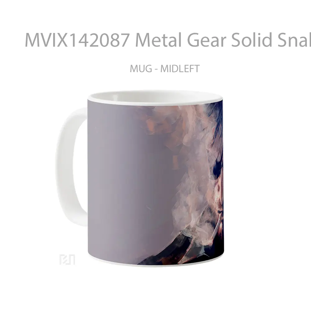 Mug Metal Gear Solid Snake Gelas Keramik Unik - All-side / Desain