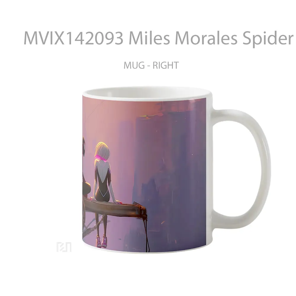 Mug Miles Morales Spider Gwen Gelas Keramik Unik - All-side / Desain