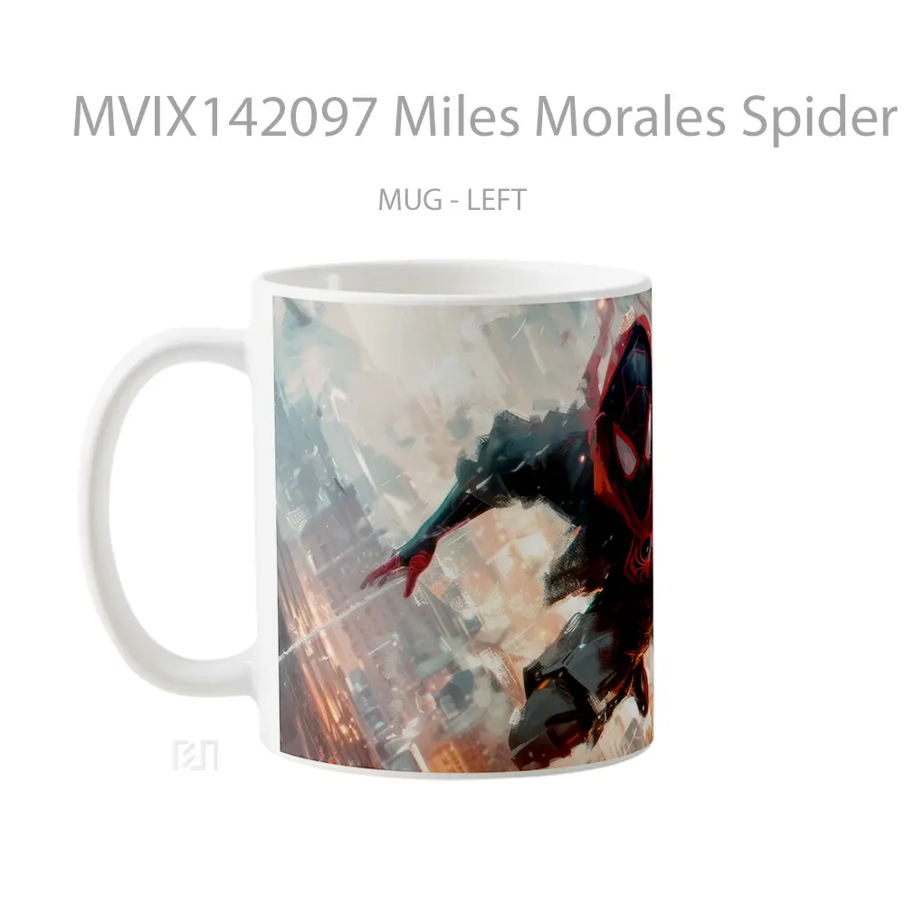 Mug Miles Morales Spider Man Web Swing Gelas Keramik Unik - All-side / Desain