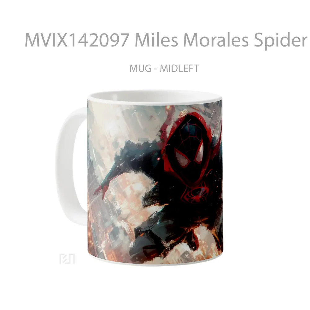 Mug Miles Morales Spider Man Web Swing Gelas Keramik Unik - All-side / Desain