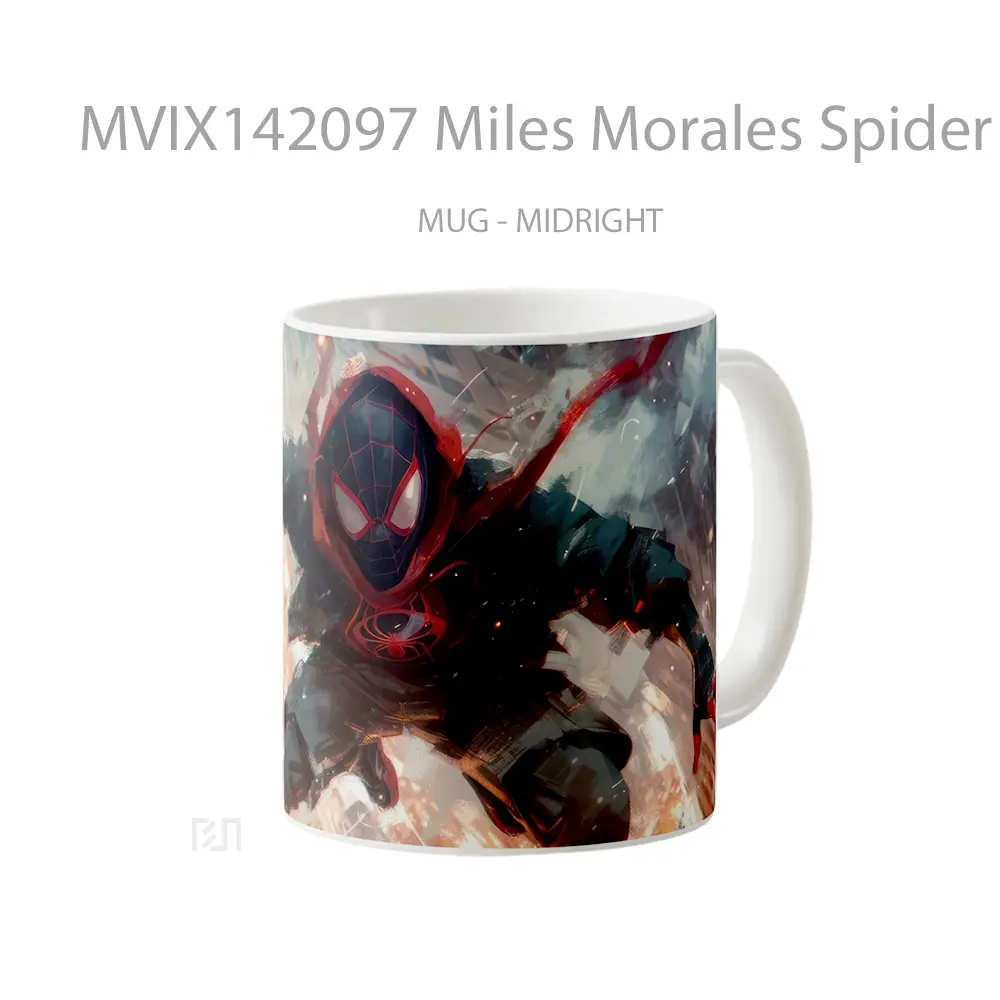 Mug Miles Morales Spider Man Web Swing Gelas Keramik Unik - All-side / Desain