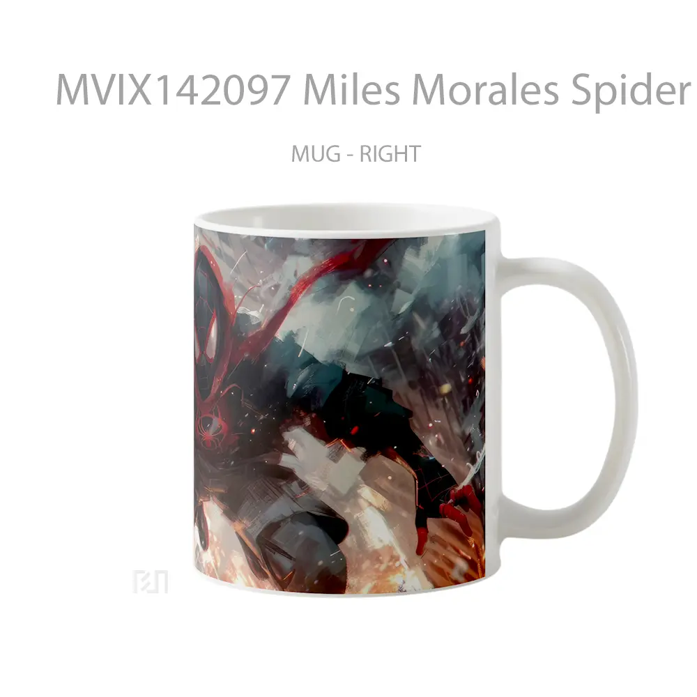 Mug Miles Morales Spider Man Web Swing Gelas Keramik Unik - All-side / Desain