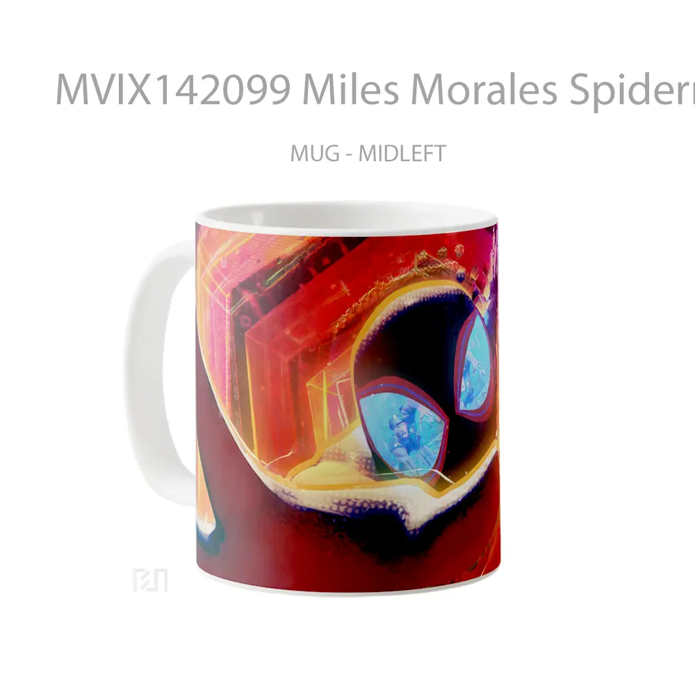 Mug Miles Morales Spiderman Across The Spider Verse Gelas Keramik Unik - All-side / Desain