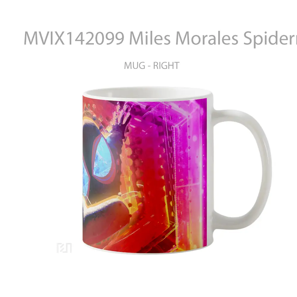 Mug Miles Morales Spiderman Across The Spider Verse Gelas Keramik Unik - All-side / Desain